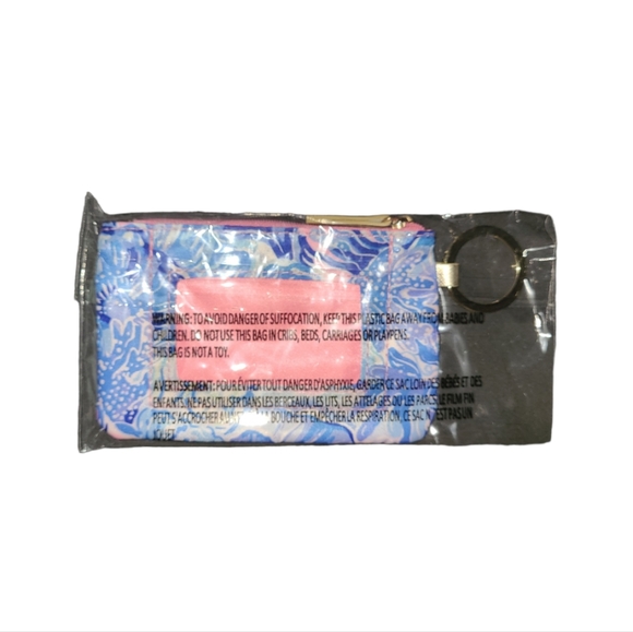 Lilly Pulitzer ID Case in Shade Seekers Blue Light Pink - Picture 4 of 7